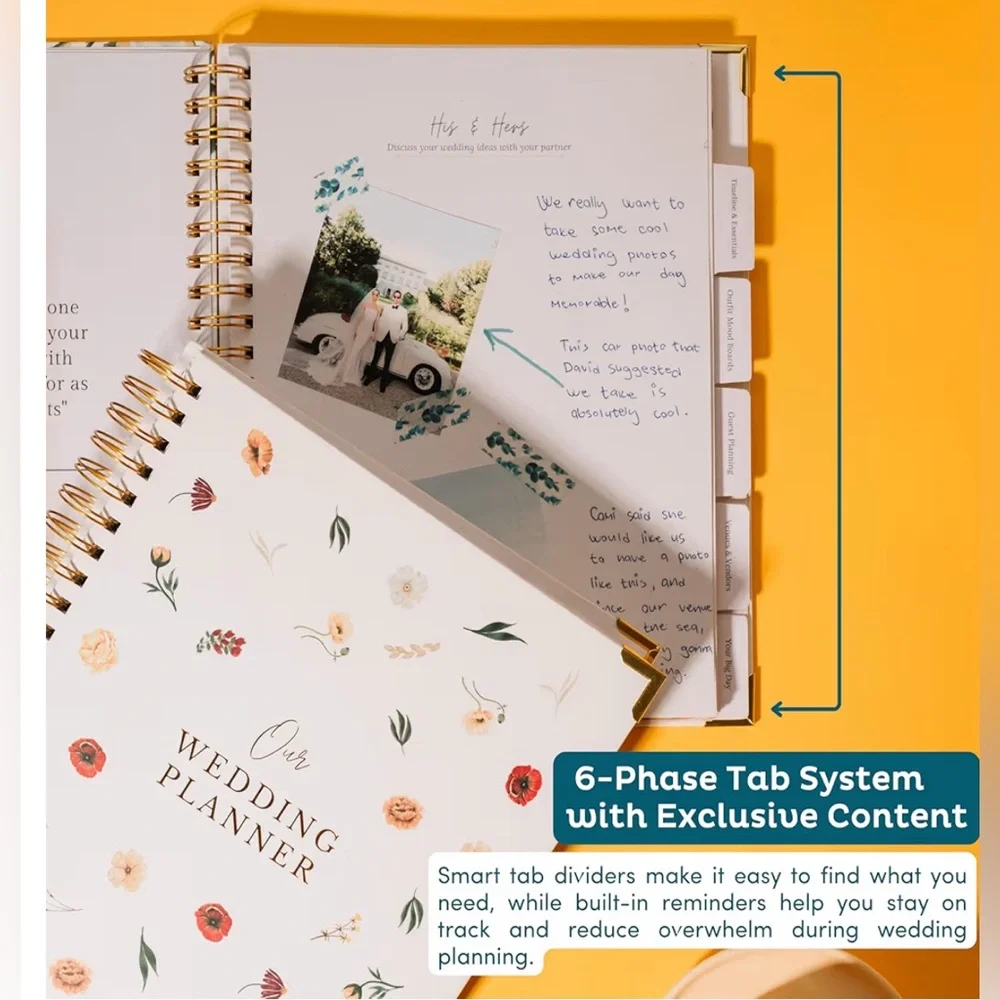 NWT Nook Theory Comprehensive Wedding Planner‎ Book & Organizer